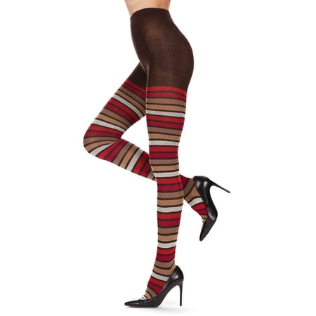 

MeMoi Multi Stripe Cotton Blend Sweater Tights - Womens - Female