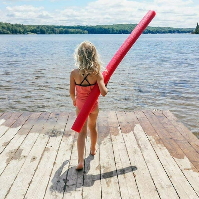 Riforla Tube en Mousse pour Piscine Flottante, pour Adultes, Rouge
