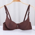 thumbnail image 2 of CFLVAEK Push Up Bras for Women Comfort Wireless Adjustable Straps Bra Full Coverage Seamless Bralettes Brown S, 2 of 5