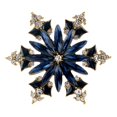 thumbnail image 2 of Xinyolin Christmas Snowflake Brooch Colorful Rhinestone New Year Coat Collar Sweater Hat Decoration Brooch Stainless Wear-resistant Anti-slip Clothes Pin, 2 of 7