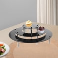 thumbnail image 3 of Soporte de papel acrílico para cupcakes, de metal, transparente, para guardar bebidas, postres, 3 of 6