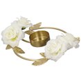 thumbnail image 3 of Accesorios de boda, Candelero Candelabro de flor rosa Candelabros dorados Diseño de clase mundial, 3 of 9