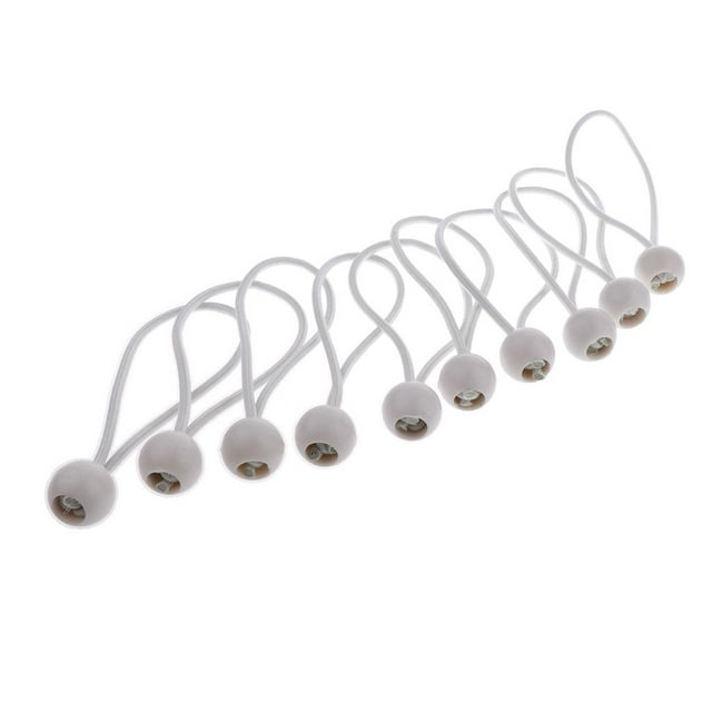 10 Uds., 162mm, 3-3,3-3,3-3,5mm, cuerda elástica elástica para bolas, para toldo de alta resistencia Blanco Zulema Ball Bungee Rope