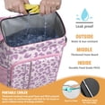 thumbnail image 2 of Travel Cooler Bag - Pink and Purple Of Leopard Print Camping Beer Cooler Backpack with Bottle Opener- Waterproof Insulated Picnic Backpacks - Cooler Bag for Beach, 2 of 6