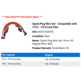 thumbnail image 2 of Spark Plug Wire Set - Compatible with 1975 - 1976 Ford Elite, 2 of 2