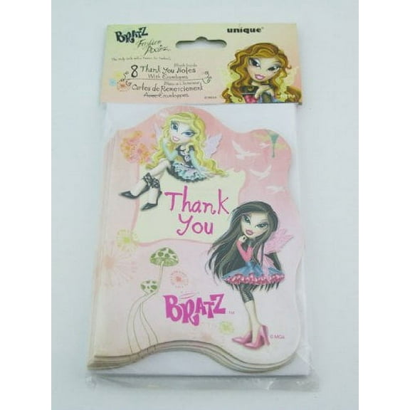 Bratz 'Fashion Pixiez' Thank You Note Cards, 8 Count