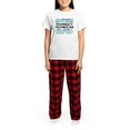 thumbnail image 4 of CafePress - Pharmacy Technician Word Cl Women's Light Pajamas - Women's Short Sleeve Print T-Shirt and Pants Light Cotton Pajama Set, 4 of 7