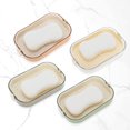 thumbnail image 6 of Unique Bargains 1 Pc Soap Dish Double Layer Drain Soap Holder for Bathroom Green, 6 of 6