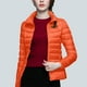 thumbnail image 3 of Chaquetas y abrigos casuales de manga larga sin capucha para mujer, chaqueta acolchada de manga larga con cuello alto y cremallera, abrigo de invierno con bolsillos para mujer, 3 of 6