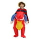 thumbnail image 3 of Disfraz de mascota inflable para niños y adultos, conjunto Unisex de dinosaurio, Tops de animales para fiesta de navidad, 3 of 5