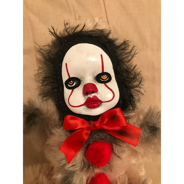 Penny the IT top doll, repaint,ooak, IT, pennywise, horror doll, gothic, horror