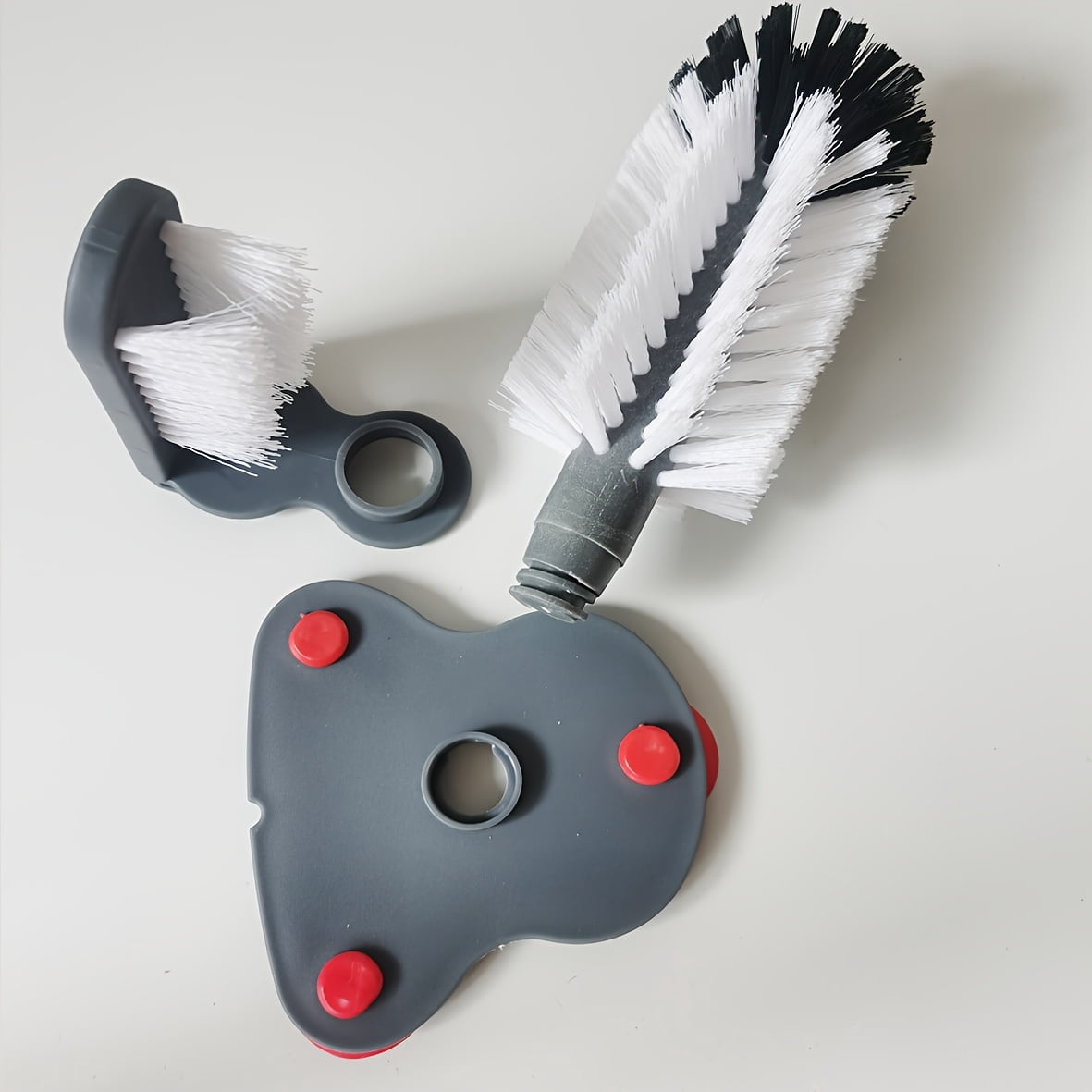 A Brush for Washing Bottles And a Glass Cleaning Device Equipped with a Suction Cup. Ideal for Commercial Applications, Kitchen Sinks, And Household
