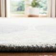 thumbnail image 5 of SAFAVIEH Micro-Loop Mira Geometric Floral Wool Runner Rug, Blue/Ivory, 2'3" x 7', 5 of 6