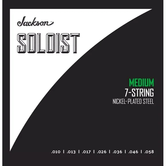 Jackson Soloist 10-58 7-String Medium Guitar Strings - #299-1058-007