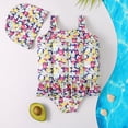 thumbnail image 4 of GYRATEDREAM Baby Floatation Swimsuits with Adjustable Buoyancy Kids One Piece Bathing Suits Swim Vest + Swim Hat, 2-6 Years, 4 of 5