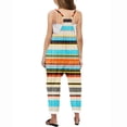 thumbnail image 5 of Zwiiyzr Girl's Casual Sleeveless Jumpsuits Spaghetti Straps Harem Long Overalls with Pockets 5-14Y Multicolor, 5 of 5