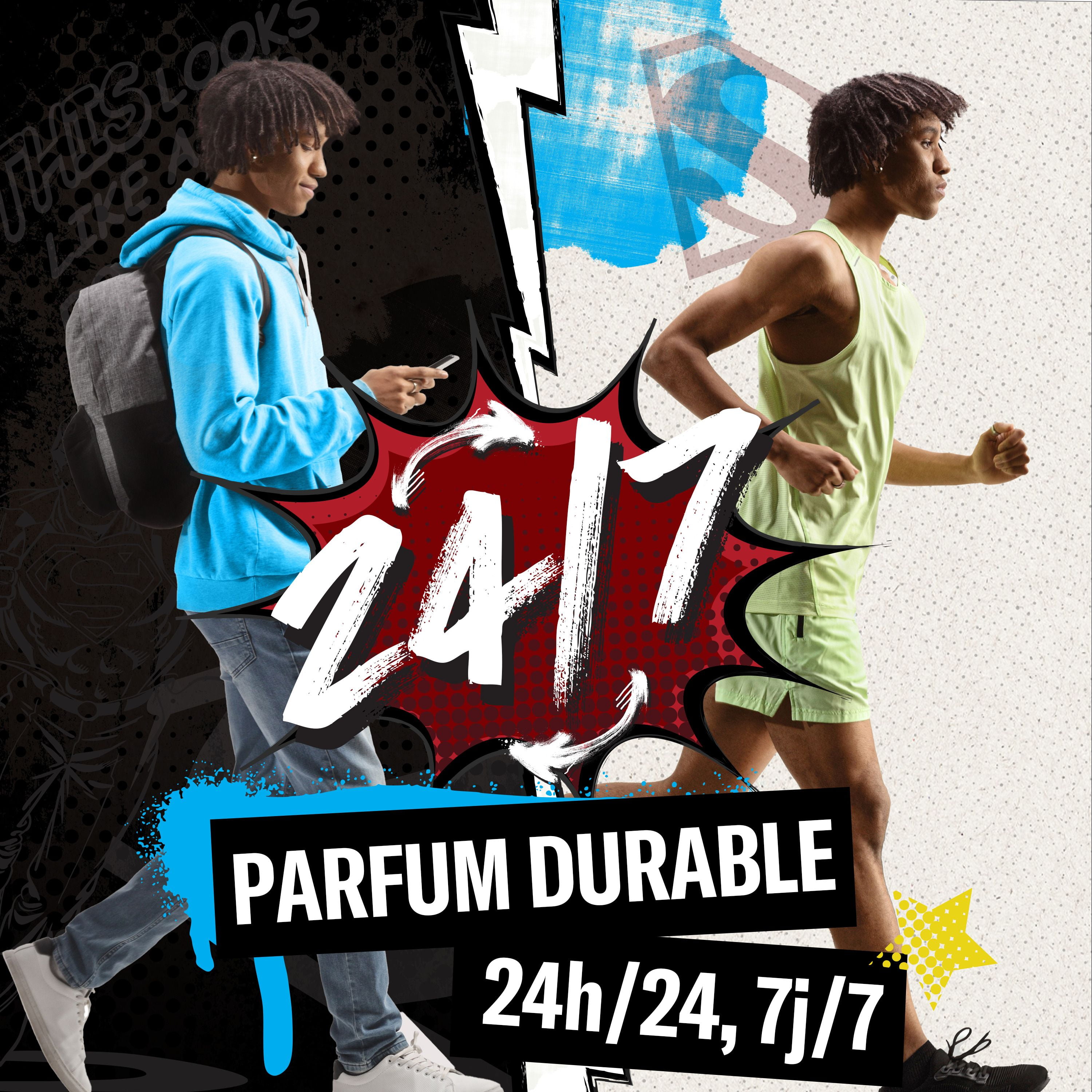 Antisudorifique et désodorisant Old Spice pour hommes, fraîcheur 24 heures sur 24, 7 jours sur 7, protection longue durée contre la transpiration et les odeurs, sentez comme un héros, Superman, parfum 73G