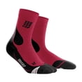 thumbnail image 2 of CEP outdoor merino mid-cut socks, dark red/black, men V, 2 of 2