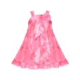 thumbnail image 1 of Robe Fille Rose à Bretelles à Volants Fleurie Sans Manches 8 Ans, 1 of 1