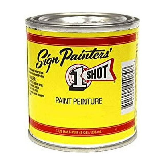 1 Shot Lettering Enamel, 8 oz., White