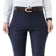 thumbnail image 3 of Pantalón Recto Casual De Hombre De Algodón Y Lino Stretch, 3 of 8