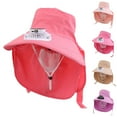 thumbnail image 2 of GEWSEY Outdoor Wide Brim Sun Hat with Solar Fan, UPF 50+ Bucket Fishing & Beach Hat, with Removable & USB Charging Fan (Pink, One Size), 2 of 8