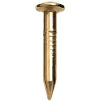 Hillman 1 in. Bendless Brass-Plated Steel Nail Oval Head