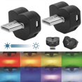thumbnail image 1 of 2 X Mini USB LED Light Car Interior Atmosphere Ambient Lamp 8-Color Gradients, 1 of 5