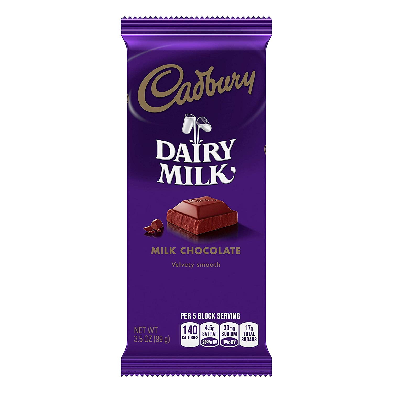 CADBURY Chocolate Candy Bar, Milk Chocolate, 3.5 Ounce (Pack of 14