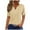Yellow, variant on Summer Tops for Women Summer Solid Color Vacation Style Fashionable Casual Loose And Comfortable V Neck Jacquard Hollow Short Sleeved T Shirt Womens Short Shirt Work Shirts Women Yellow S