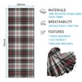 thumbnail image 2 of Gray Red Plaid Checkered Pattern Hot Yoga Mat Towel Non Slip for Hot Yoga - Quick-Drying Yoga Mat Cover with 4 Corner Pockets with Travel Bag - Hot Yoga Towel Non Slip 74"x26", 2 of 6