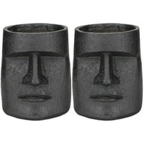 2 Pieces Tiki Plant Pot Dollhouse Easter