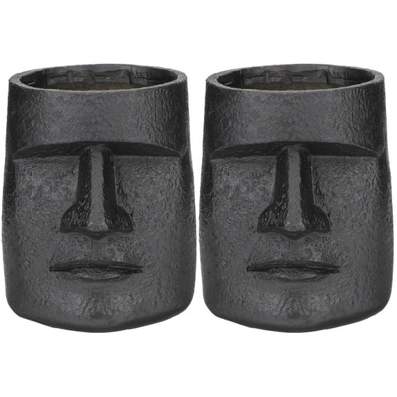 2 Pieces Tiki Plant Pot Dollhouse Easter