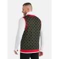 thumbnail image 3 of Jolly Sweaters Men's Llama Holiday Sweater Vest, Midweight, Sizes S-3XL, 3 of 5