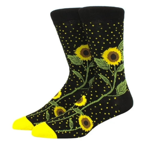 Sunflower Socks from the Sock Panda (Adult Large - Men's Shoe Sizes 8-12)
