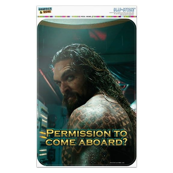 Aquaman Movie Permission to Come Aboard Home Business Office Sign