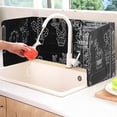 thumbnail image 3 of Tabletop Placemat Wall Grease Baffle Cooking Oil Kitchen Splatter Shield Guard Proof Oil Barrier Aluminum Foil Screen Table Chargers Set Outdoor Table Setting for 4 Dinner Table Set for 6 Dining Set, 3 of 3