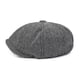 thumbnail image 4 of Qarigey Gorra plana Baker de mediana edad, boinas para adultos, sombrero decorativo portátil, ropa de ocio, decoración de algodón y Sombreros Gris, 4 of 6
