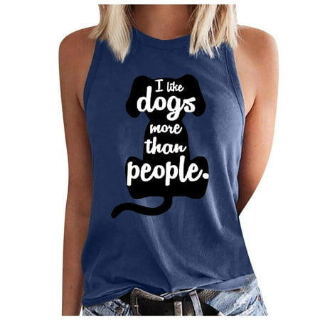 

Juebong Dog Paws Footprint Tank Top Women Sleeveless Summer Funny Workout Tops Cute Dogs Vest Dog Friends Tee Tops Casual Vacation Shirt Comfy Soft Mom Shirt Tanks