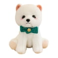 thumbnail image 2 of Peluche de perro blanco para decoración de sala de estar, cumpleaños infantil. diseño verde, 2 of 9