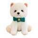 thumbnail image 2 of Peluche de perro blanco para decoración de sala de estar, cumpleaños infantil. diseño verde, 2 of 9