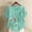 Shirts-Mint Green, variant on Gamivast Linen Tops for Women Floral Graphic Short Sleeve Casual Work Shirts Round Collar Side Button Vacation Tops Summer Hiking outfits