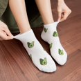 thumbnail image 6 of Women's Avocado Ankle Socks Non Slip Cotton for Casual Stability and Comfort 2 Pairs - One Size Fits Most, White, 6 of 7