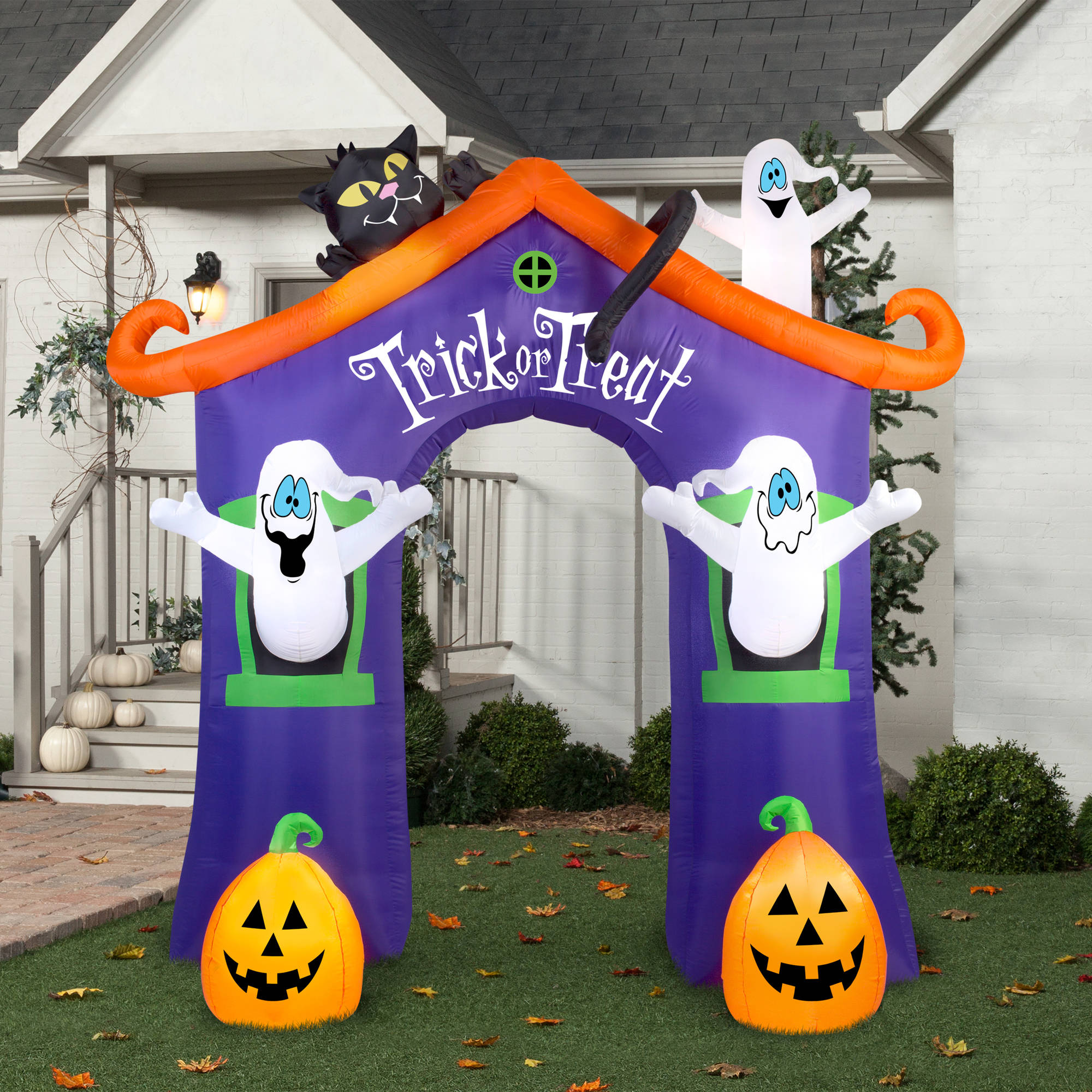 Gemmy Airblown Inflatable 9' X 8.5' Archway Ghost House Halloween Decoration - image 2 of 6