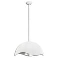 thumbnail image 3 of P1915-736-George Kovacs Lighting-Eclos - 1 Light Pendant-13.38 Inches Tall and 23.88 Inches Wide-Textured White/Silverleaf Finish, 3 of 7