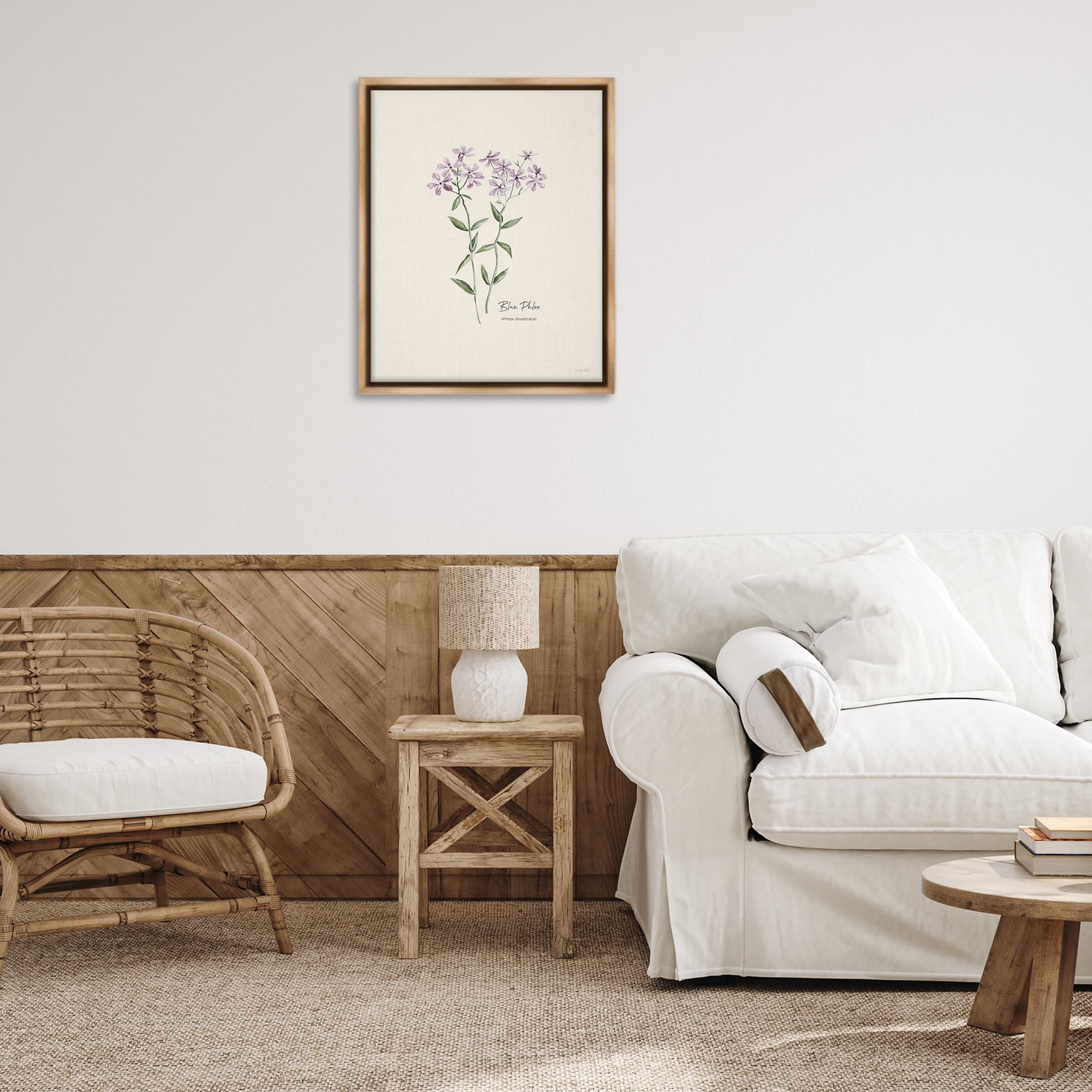 Stupell Industries Country Herb Diagram Botanical & Floral Painting Brown Floater Framed Art Print Wall Art, 25 x 31