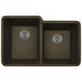 thumbnail image 2 of Polaris Sinks  P108 Mocha AstraGranite Double Offset Bowl Kitchen Sink, 2 of 2