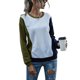 thumbnail image 2 of Sudadera de Mujer 3 Colores Empalme Estilo Suelto Transpirable Manga Larga Otoño Invierno Sudadera con Capucha para Diario Verde Azul Marino XL, 2 of 6