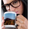 thumbnail image 2 of 3drose, Beautiful Rolling Hills of Red and Gold Foliage in New England, 15oz Two-tone Black Mug, 2 of 6