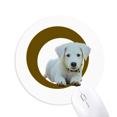 thumbnail image 1 of crouching dog white pet mouse pad comfortable game office mat, 1 of 2